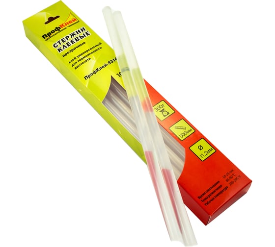 Изображение товара Клеевые стержни Профклей 8314 прозрачные, универсальные, 10 штук RU.11.30.3T