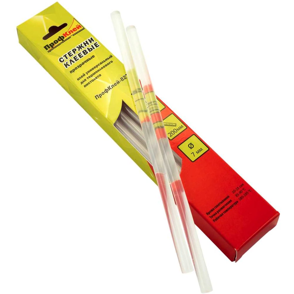 Изображение товара Универсальные клеевые стержни ПрофКлей 8274 7х200 мм 10 шт прозрачные