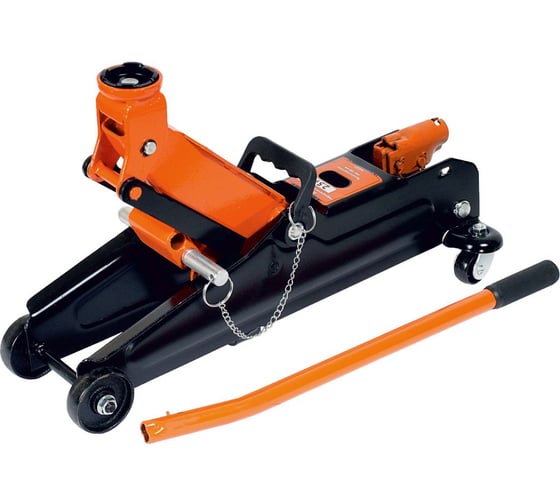 Изображение товара Гидравлический подкатной домкрат АвтоDело с фиксатором в кейсе 2.5 т 140-380 мм 43227 13214