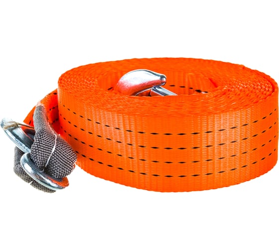 Изображение товара Буксировочный трос АвтоDело крюк-крюк лента 5 м 7.5 т 44508 14669