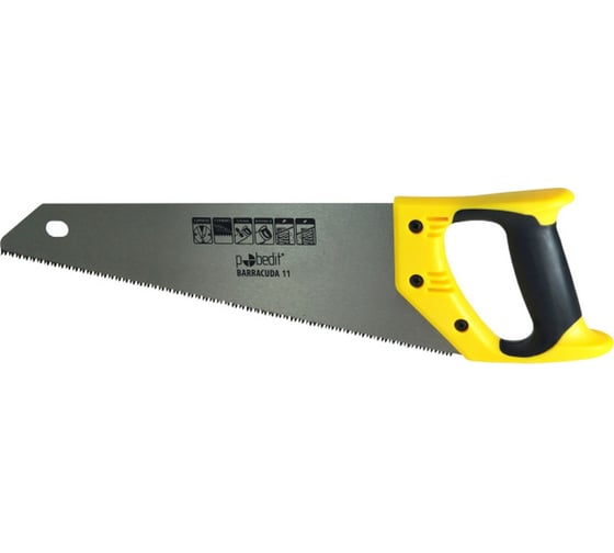 Изображение товара Ножовка по дереву Pobedit Barracuda 11, 500 мм, 3D 2505550