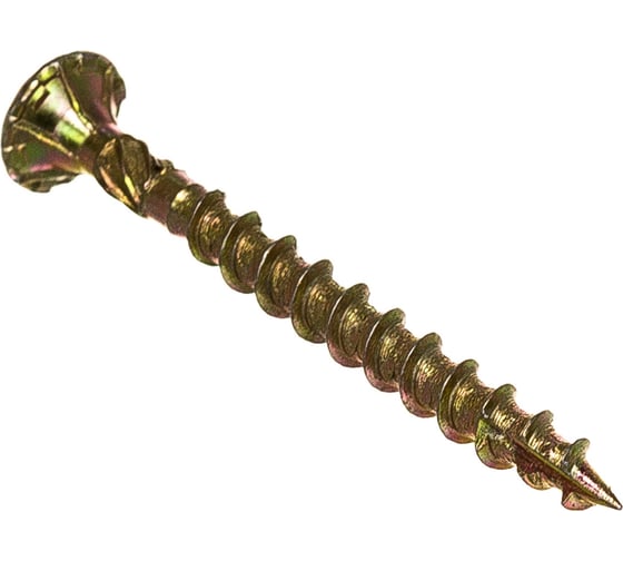 Изображение товара Саморез по дереву HIMTEX проф. желт. потай Torx 15, 3,5x35, 500 шт. 03535Fh