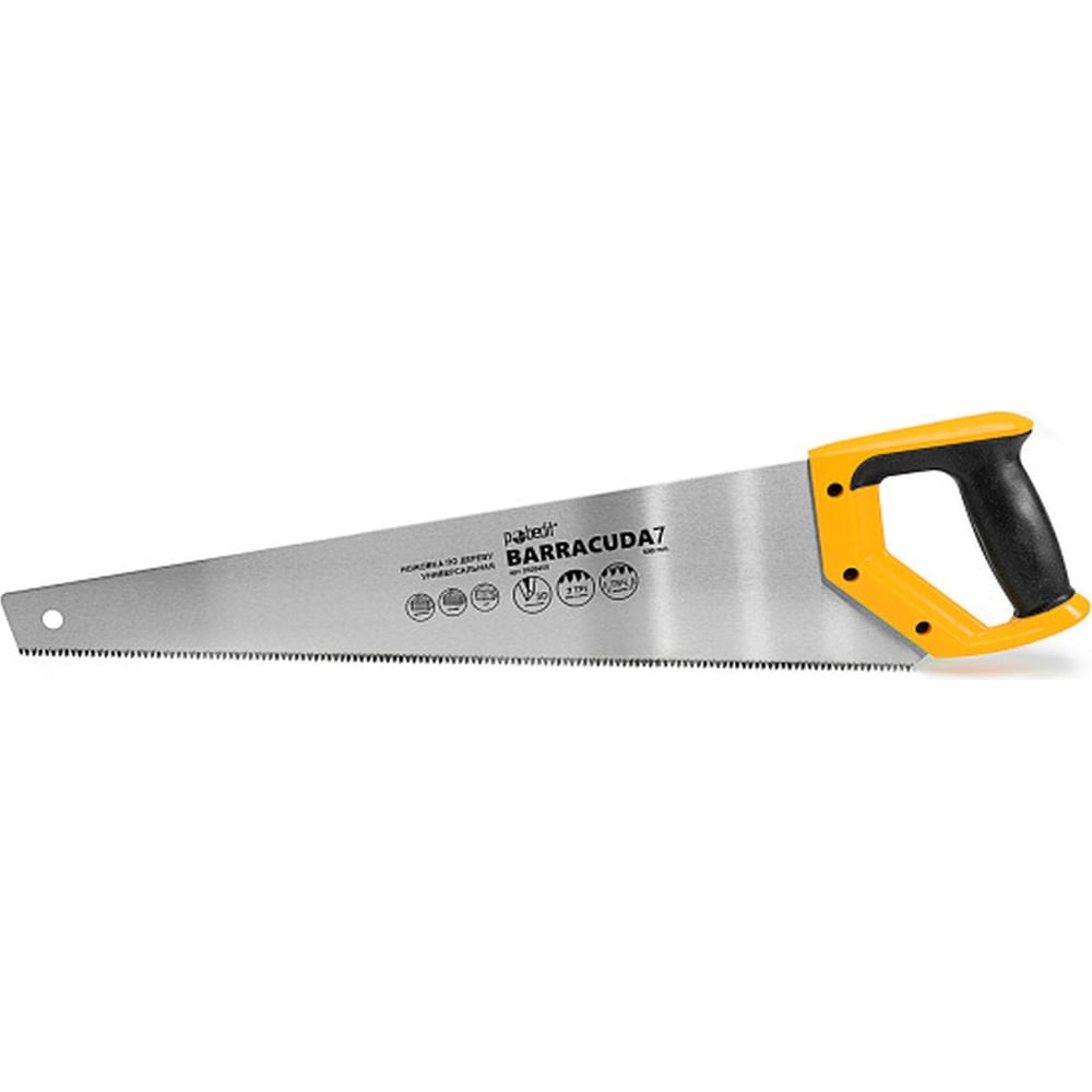 Изображение товара Ножовка по дереву Pobedit Barracuda 7 500 мм монтажная инструмент