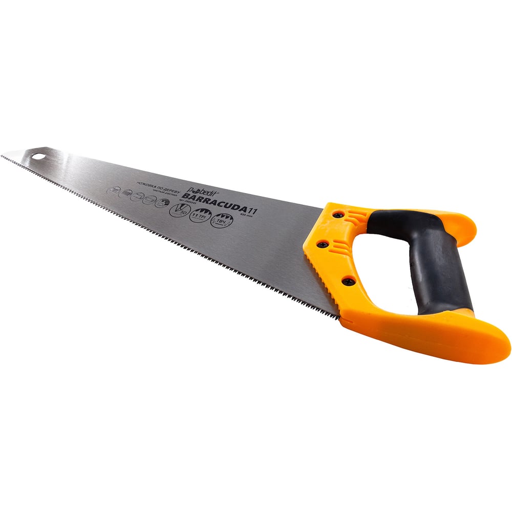 Изображение товара Ножовка по дереву Pobedit Barracuda 11, 450 мм - для качественного распила