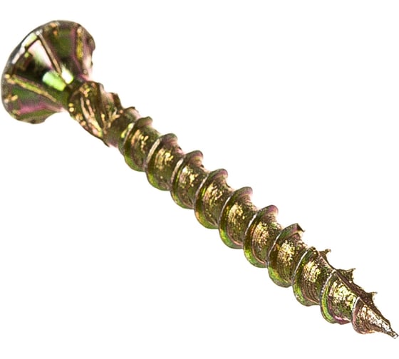 Изображение товара Саморез по дереву HIMTEX проф. желт. потай Torx 15, 3,5x30, 500 шт. 03530Fh