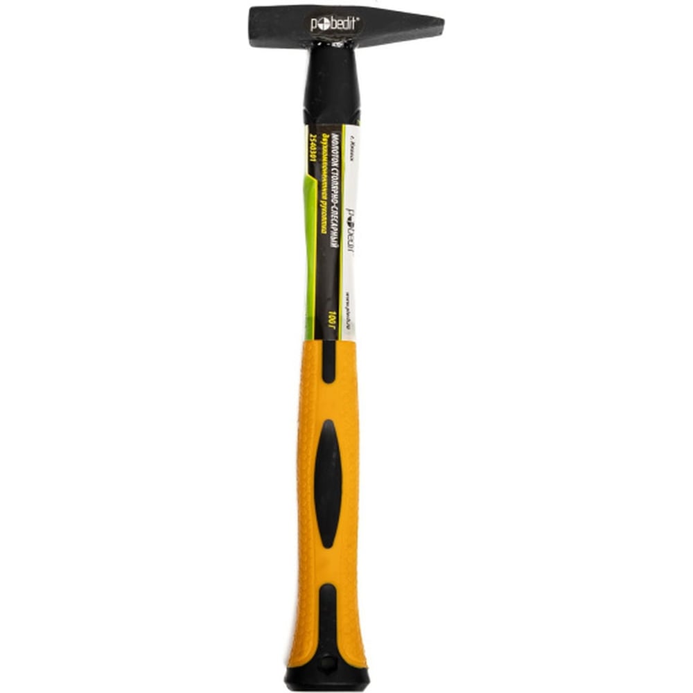 Изображение товара Столярно-слесарный молоток Pobedit двухкомпонентная рукоять 100 г