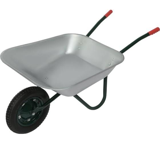 Изображение товара Садовая тачка МастерАлмаз зеленая 1-колесная 85л. колесо 360мм 10506296