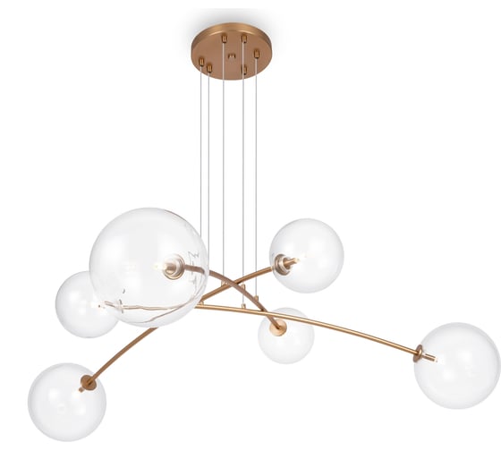 Изображение товара Подвесной светильник MAYTONI mood 6хg4x20w металл латунь MOD172PL-06BS