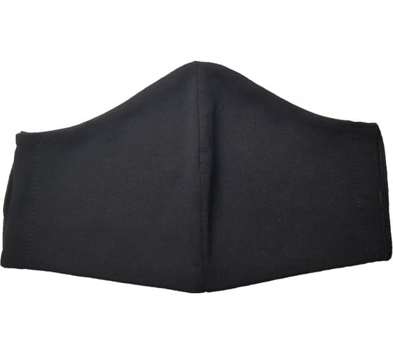 Изображение товара Многоразовая защитная текстильная маска ООО Комус черная 12 шт. 1194099