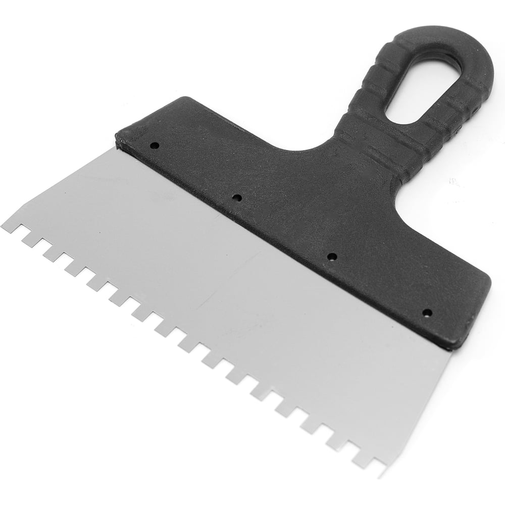 Изображение товара Шпатель Политех Lux нержавеющая сталь 200 мм с зубцами 6х6 мм