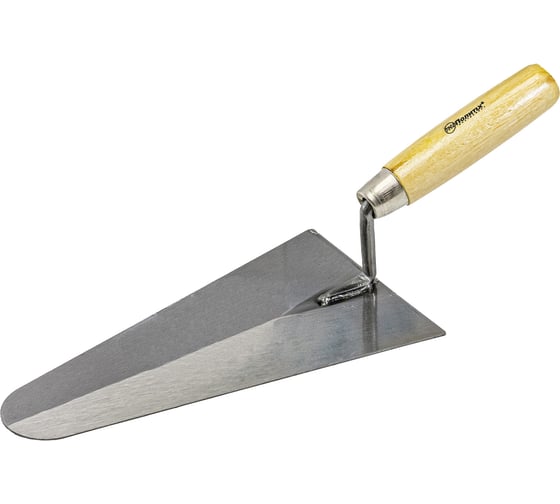 Изображение товара Треугольная кельма Политех ЛЮКС 200 мм, деревянная ручка, CS 1071320