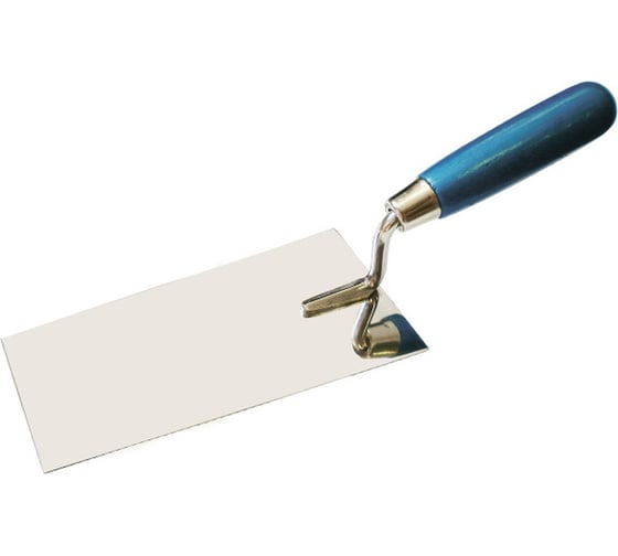 Изображение товара Кельма "трапеция" Политех ПРОФИ деревянная ручка, CrV, 140x82 мм 1072140