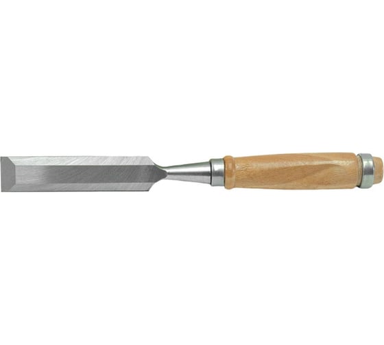Изображение товара Плоская стамеска-долото Политех деревянная рукоятка, 22 мм 2523122