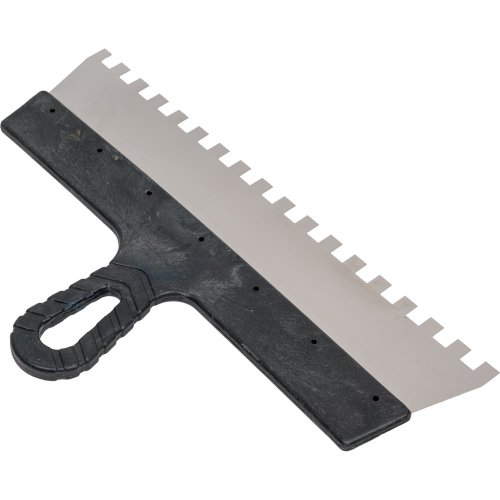 Изображение товара Шпатель Политех Lux нержавеющая сталь 350 мм зубцы 10x10 мм