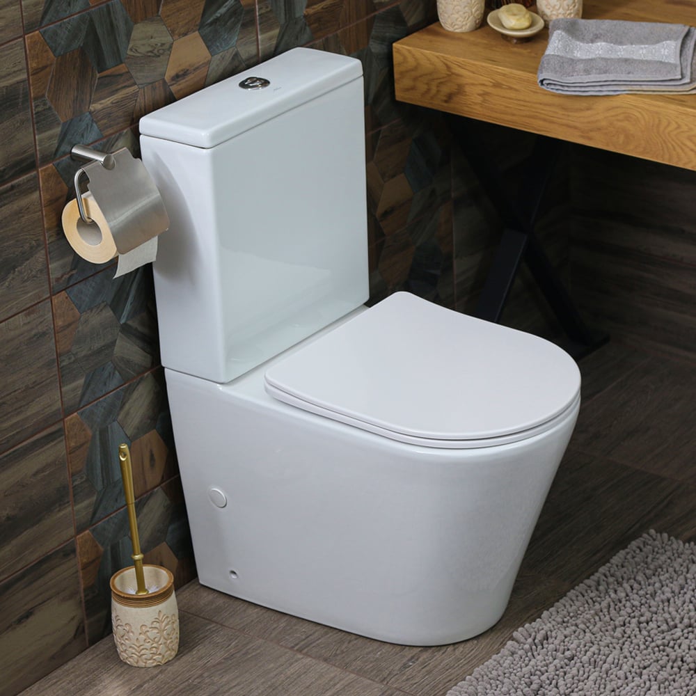 Изображение товара Унитаз-компакт MELANA MLN-310307 напольный с микролифтом и безободковой системой