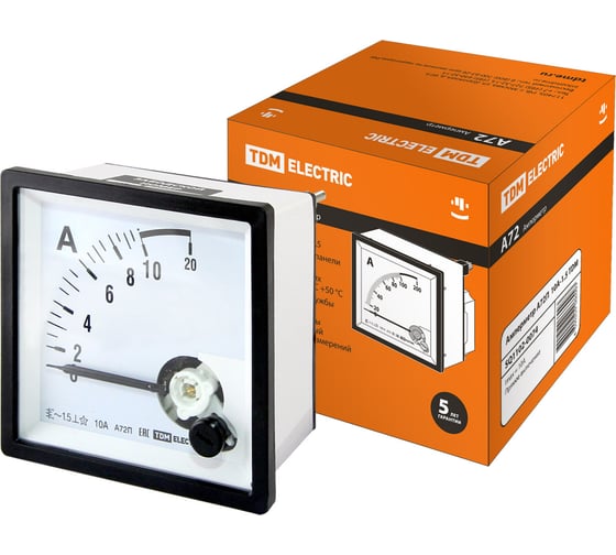 Изображение товара Амперметр TDM ELECTRIC А72П 10А-1.5 SQ1102-0074