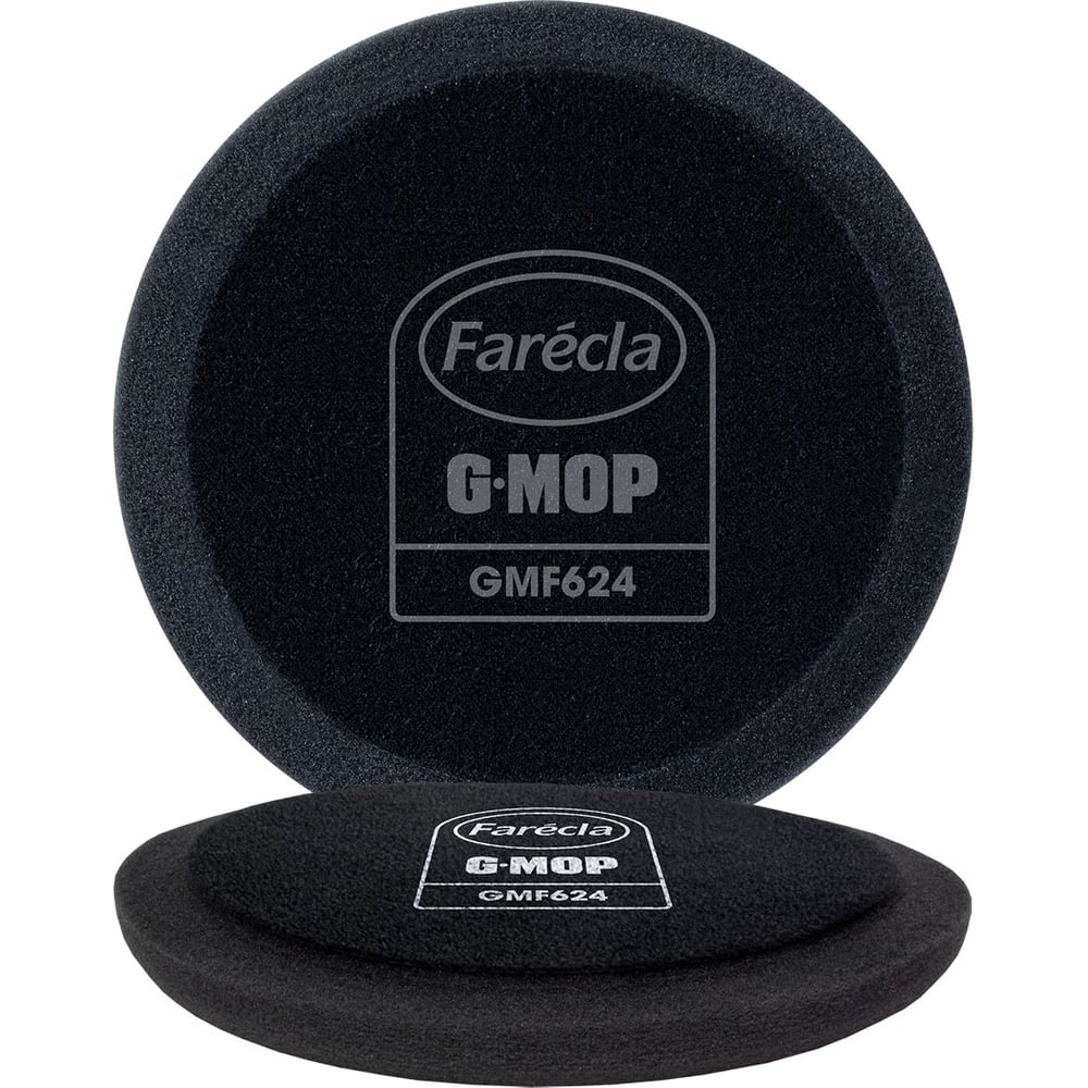 Изображение товара Круг полировальный для финишной полировки Farecla G Mop 6 Flexible Black Finishing Foam черный, 150 мм, 2 шт GMF624
