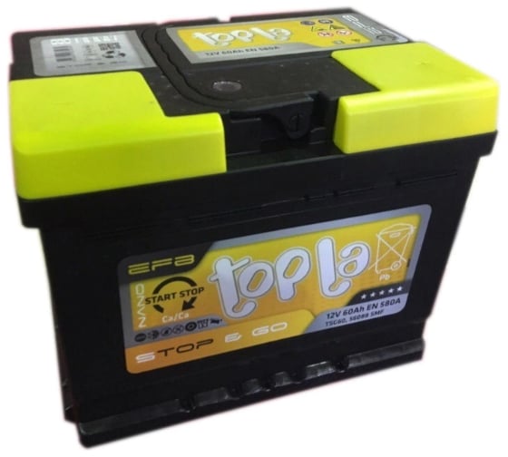 Изображение товара Автомобильный аккумулятор TAB Topla efb stop-go 6ст-60.0 112060
