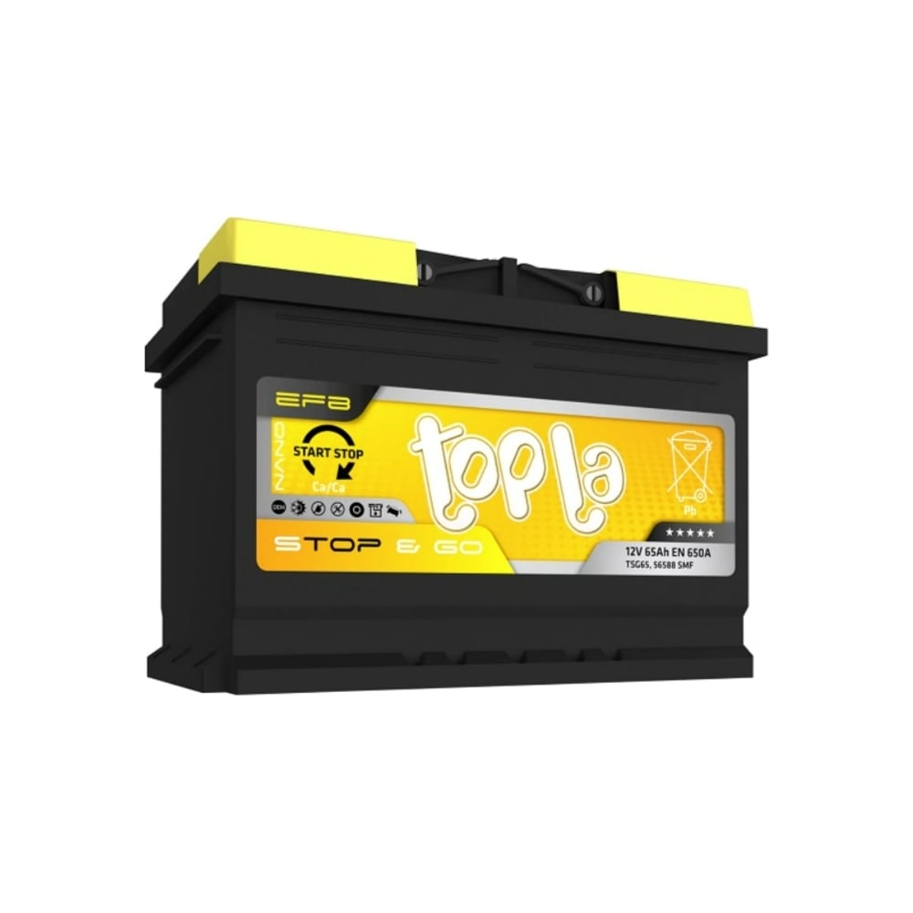 Изображение товара Автомобильный аккумулятор TAB Topla efb stop-go 6ст-65.0 с высокой емкостью