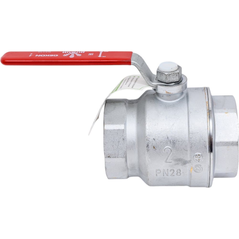 Изображение товара Шаровый кран Gekon хромированный с резьбой 2", ручка-рычаг GK 550 2