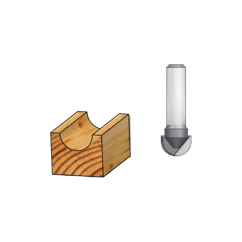 Изображение товара Фреза галтельная радиус 6.3 мм WPW HRB1205 для обработки фасок