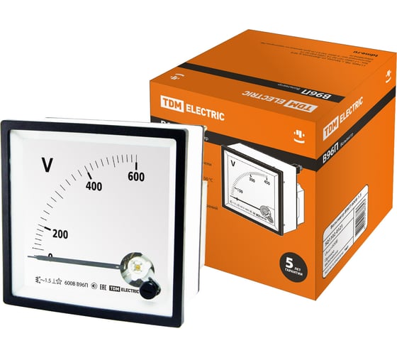 Изображение товара Вольтметр TDM В96П 600В-1.5 SQ1102-0121
