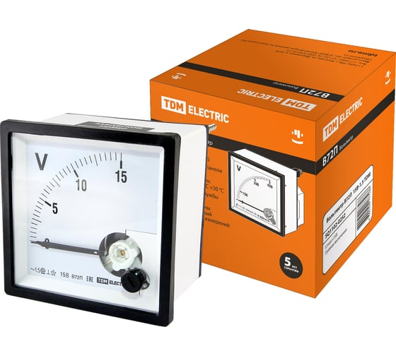 Изображение товара Вольтметр TDM В72П 15В-1.5 SQ1102-0252