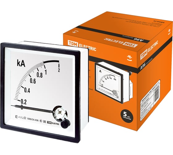 Изображение товара Амперметр TDM ELECTRIC А96 1000А/5А-1.5 SQ1102-0023