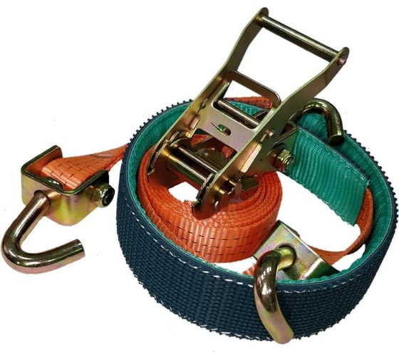 Изображение товара Ремень крепления колес автомобиля UVE 35 мм, крюки поворотные, контроллер резино-текстильный RA-35-4500-3-swh-sgc