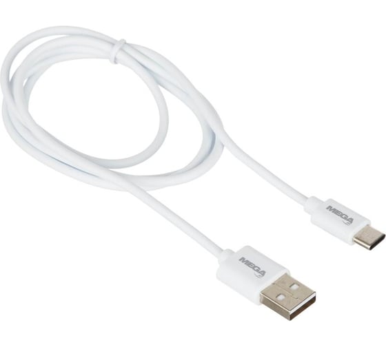 Изображение товара Кабель BigTech U152/BT-JCBL-003, 2,4A, 1м, USB - Type-C, TPE, белый 1639346