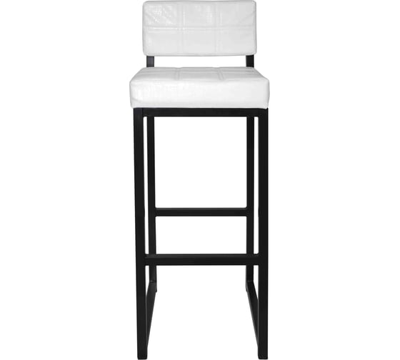 Изображение товара Стул MODULE`S TYLE Лофт барный, белый крок полимер/черный матовый ВИ0042