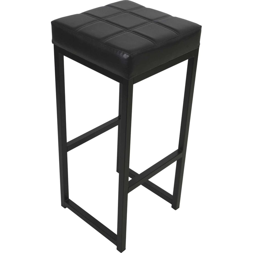 Изображение товара Барный табурет MODULE`S TYLE Loft черный металлический кожаный стильный