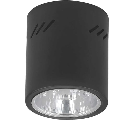 Изображение товара Точечный потолочный светильник De Fran Е27 220В 40Вт КРЕЗА черный, N, AL2-2501-90BK