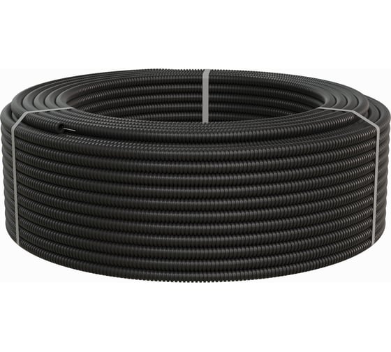 Изображение товара Труба ПНД Экопласт гофрированная легкая, с зондом диаметр 20 мм, 100м 20120-100