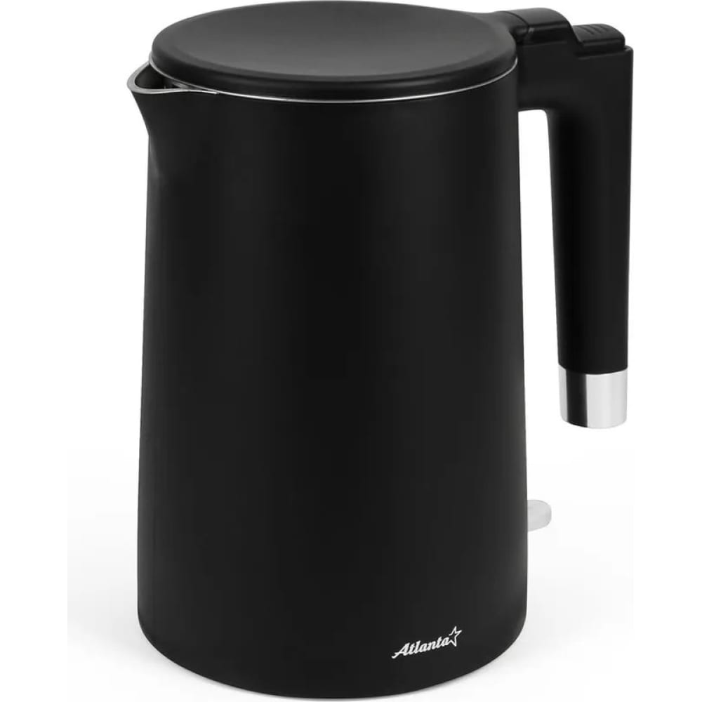 Электрический двухстенный чайник Atlanta, цвет черный ATH-2449 black - фото 1