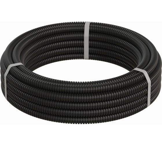 Изображение товара Труба ПНД Экопласт гофрированная легкая, с зондом диаметр 16 мм, 10м 20116-10B