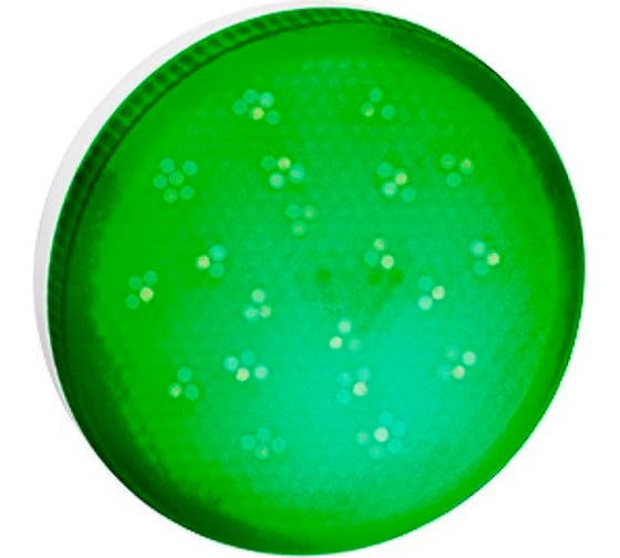 Изображение товара Светодиодная лампа Ecola Gx53 led color 8,0w, tablet, 220v, green, зеленый, матовая, 28x74 T5TG80ELC