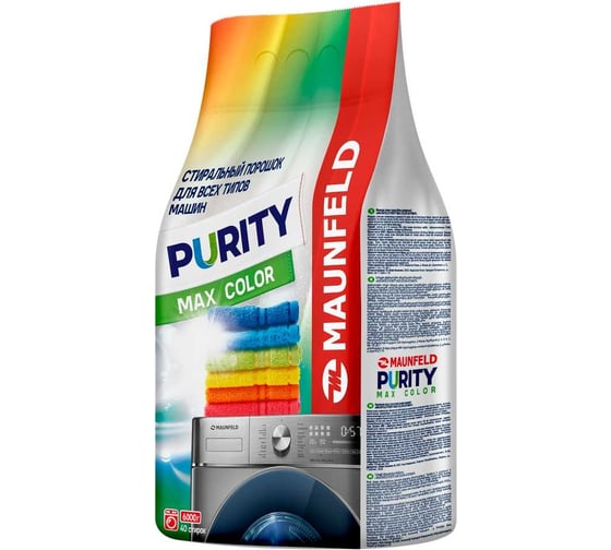 Изображение товара Стиральный порошок MAUNFELD purity max color automat 6000г MWP6000CA