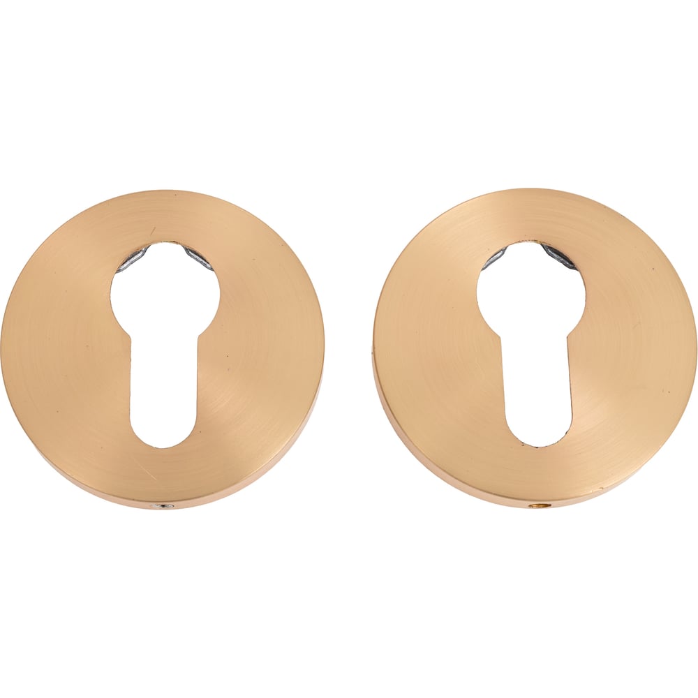 Изображение товара Дверная накладка MORELLI MH-KH-R6 MSG для евроцилиндра матовое золото