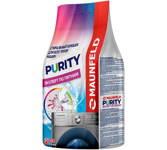 Изображение товара Стиральный порошок MAUNFELD purity эксперт по пятнам automat 9000г MWP9000BM
