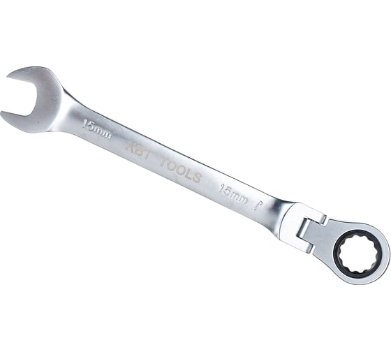 Изображение товара Гаечный ключ КВТ трещоточный с шарниром 15 мм 79197