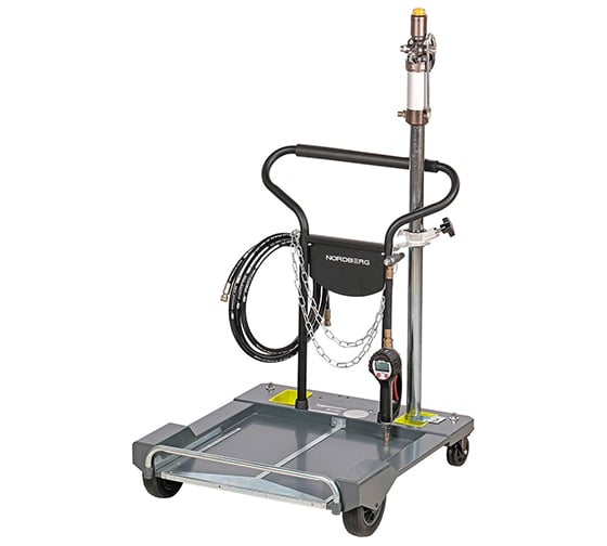 Изображение товара Пневматическая установка для раздачи масла из бочек до 200 л NORDBERG c тележкой и световой индикацией NO40180T