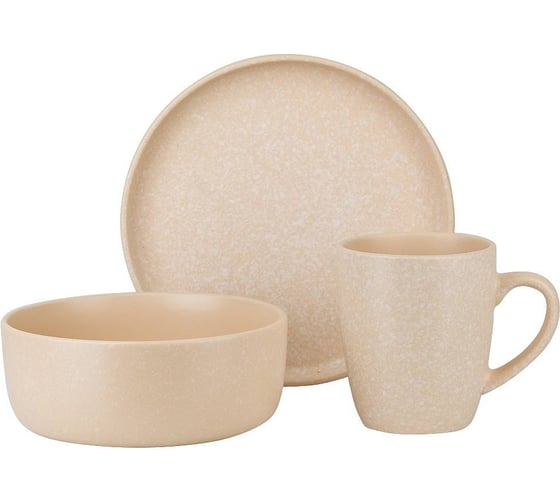 Изображение товара Столовый набор Nouvelle "grow.beige" 12 предметов, 4 персоны 2730049