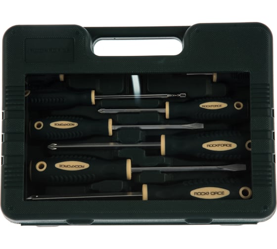 Изображение товара Набор магнитных отверток Rockforce Profi, 8 предметов RF-7008A(27192)