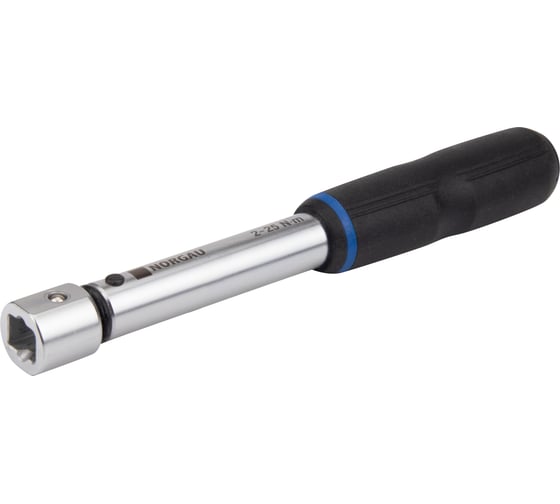 Изображение товара Динамометрический бесшкальный ключ с прямоугольным хвостовиком NORGAU 9х12 мм; 2-25 Нм, тип NTW23-025PI с поверкой 051114025/П