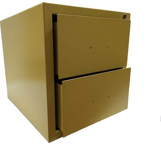 Изображение товара Секция модульного шкафа Точка Безопасности стальная с 2 ящиками, сталь 1.5 мм, 490x460x560 мм, желтый gwrМОД2