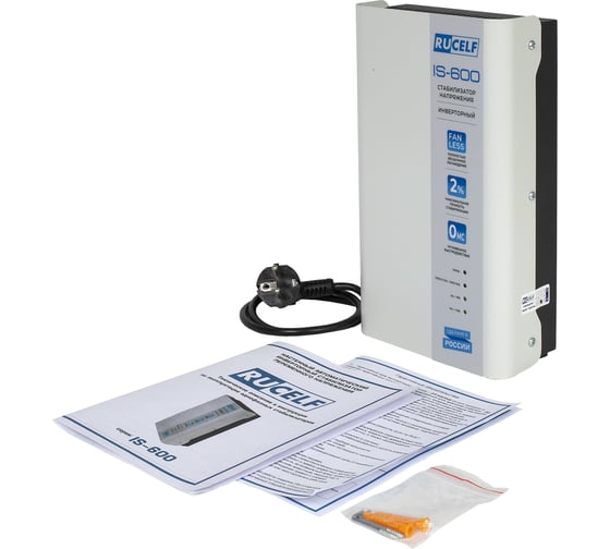 Изображение товара Инверторный стабилизатор напряжения RUCELF IS-600 КА-00009157