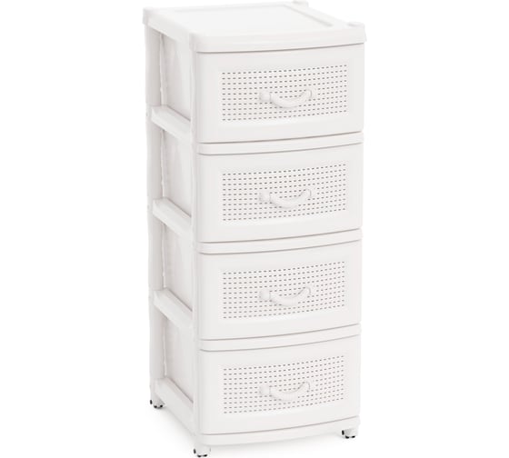 Изображение товара Комод ЗПИ «Альтернатива» 4-х секционный, белый М5507