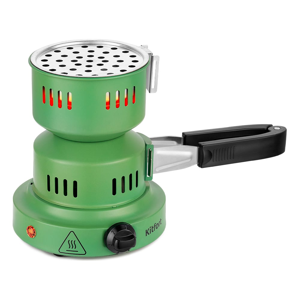 Изображение товара Электрическая плита для розжига углей кальяна Kitfort КТ-168 компактная и надежная