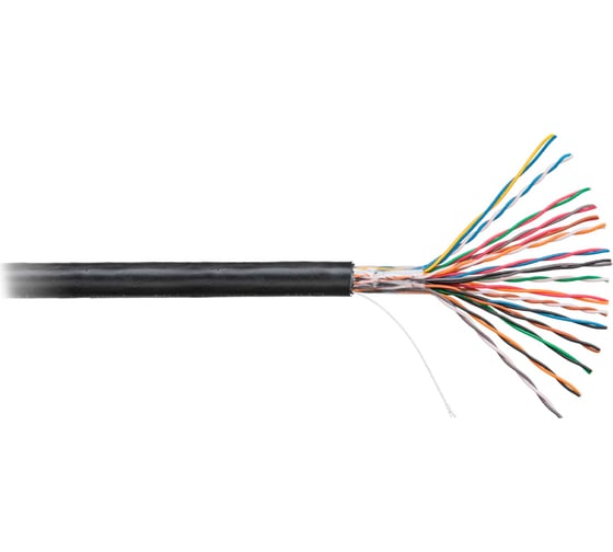 Изображение товара Кабель NETLAN u/utp 16 пар, категория 5, одножильный, медный, внешний, pe, черный, 305м EC-UU016-5-PE-BK-3